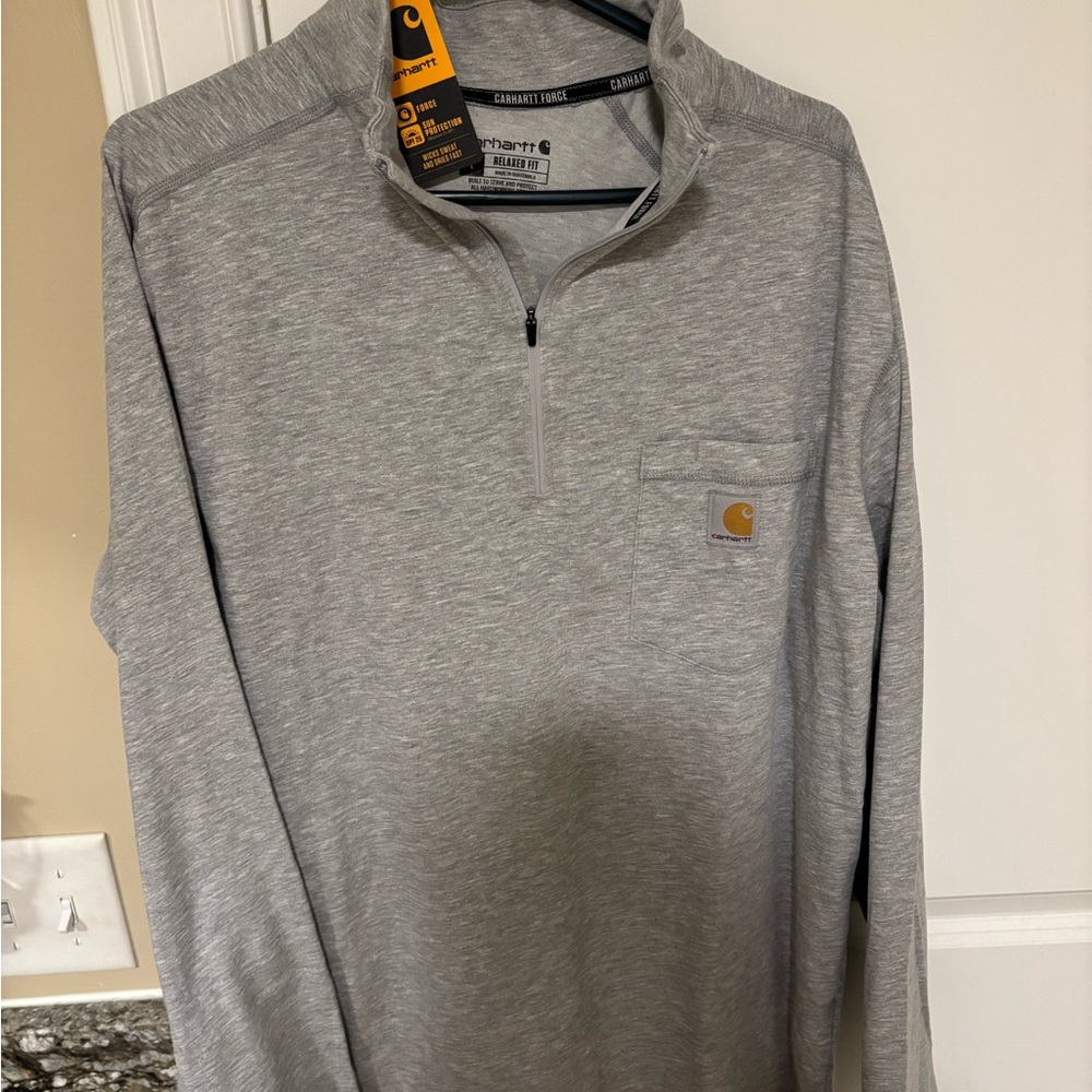 Carhartt Heather Gray Relaxed Fit Pullover